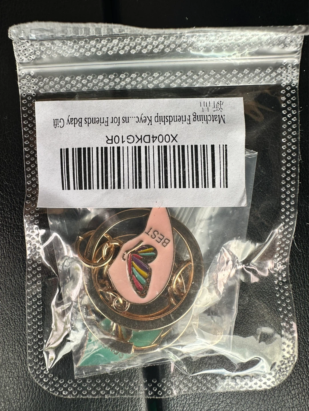 Matching Best Friend Heart Keychains - photo 2