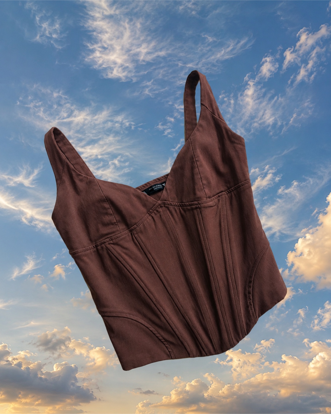 Brown Corset Top from Zara