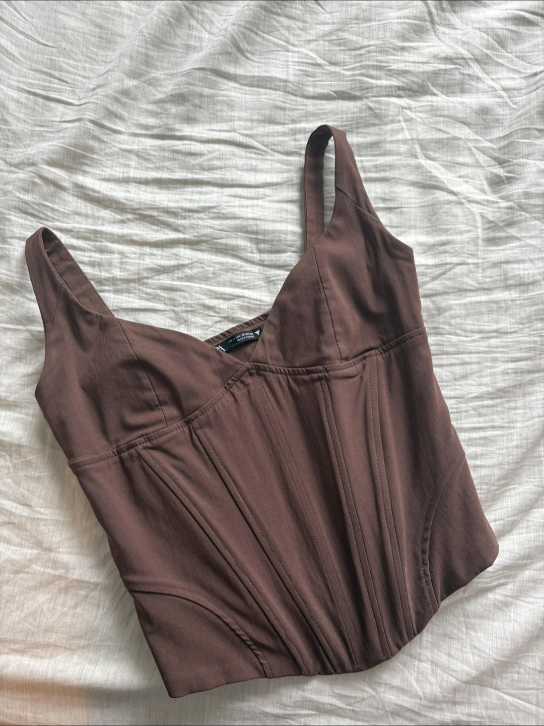 Brown Corset Top from Zara - photo 2
