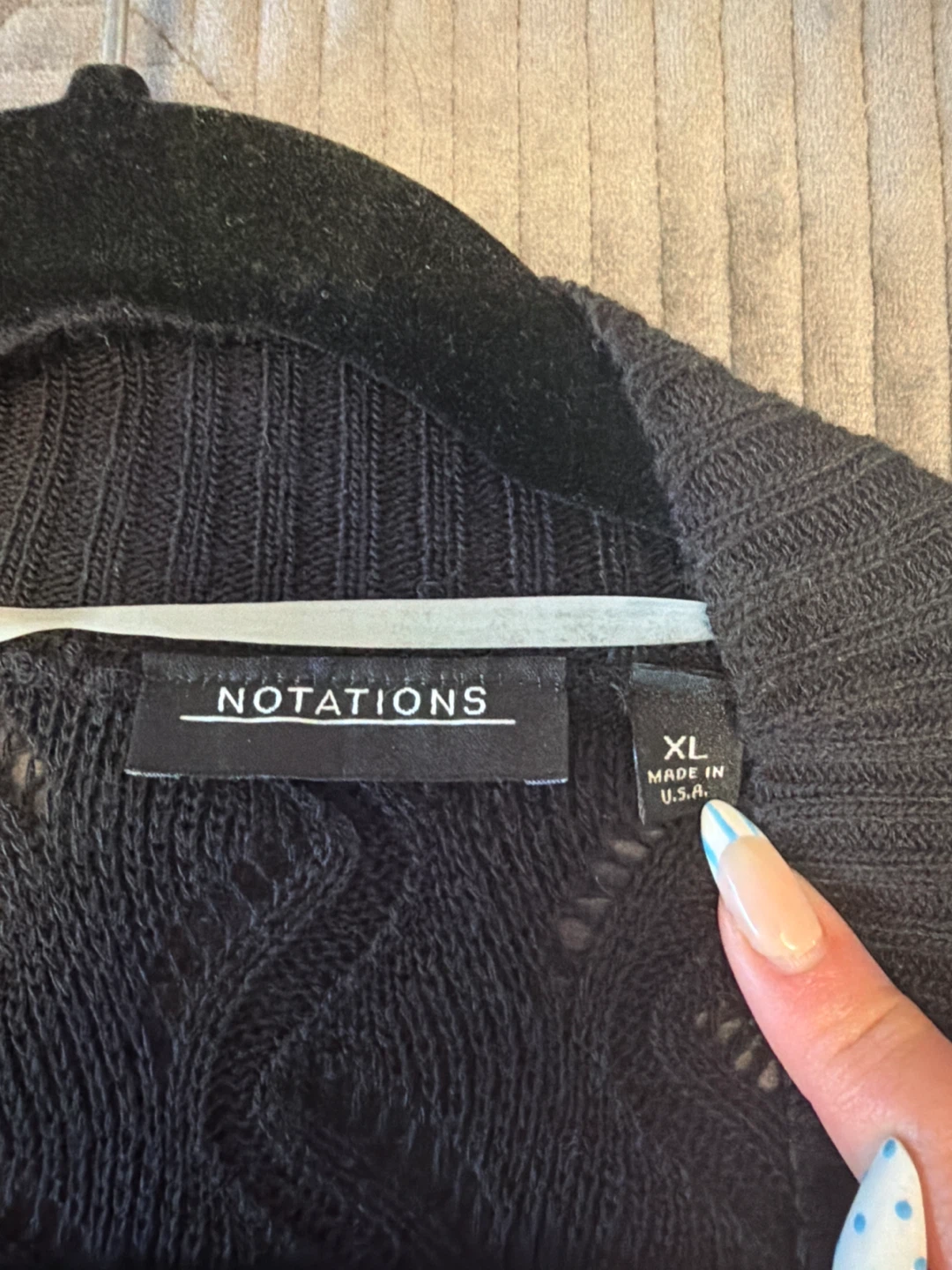Black Knit Cardigan - photo 2