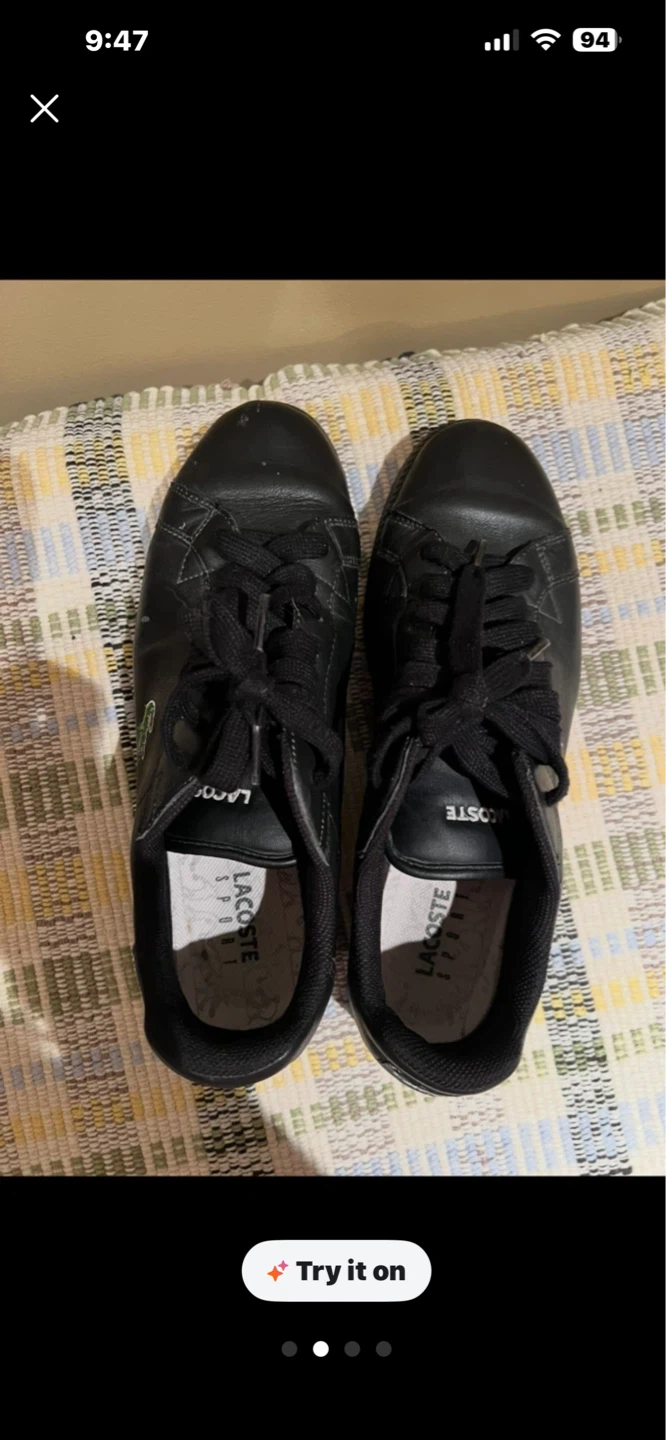 Lacoste Men's Black Leather Sneakers - photo 2