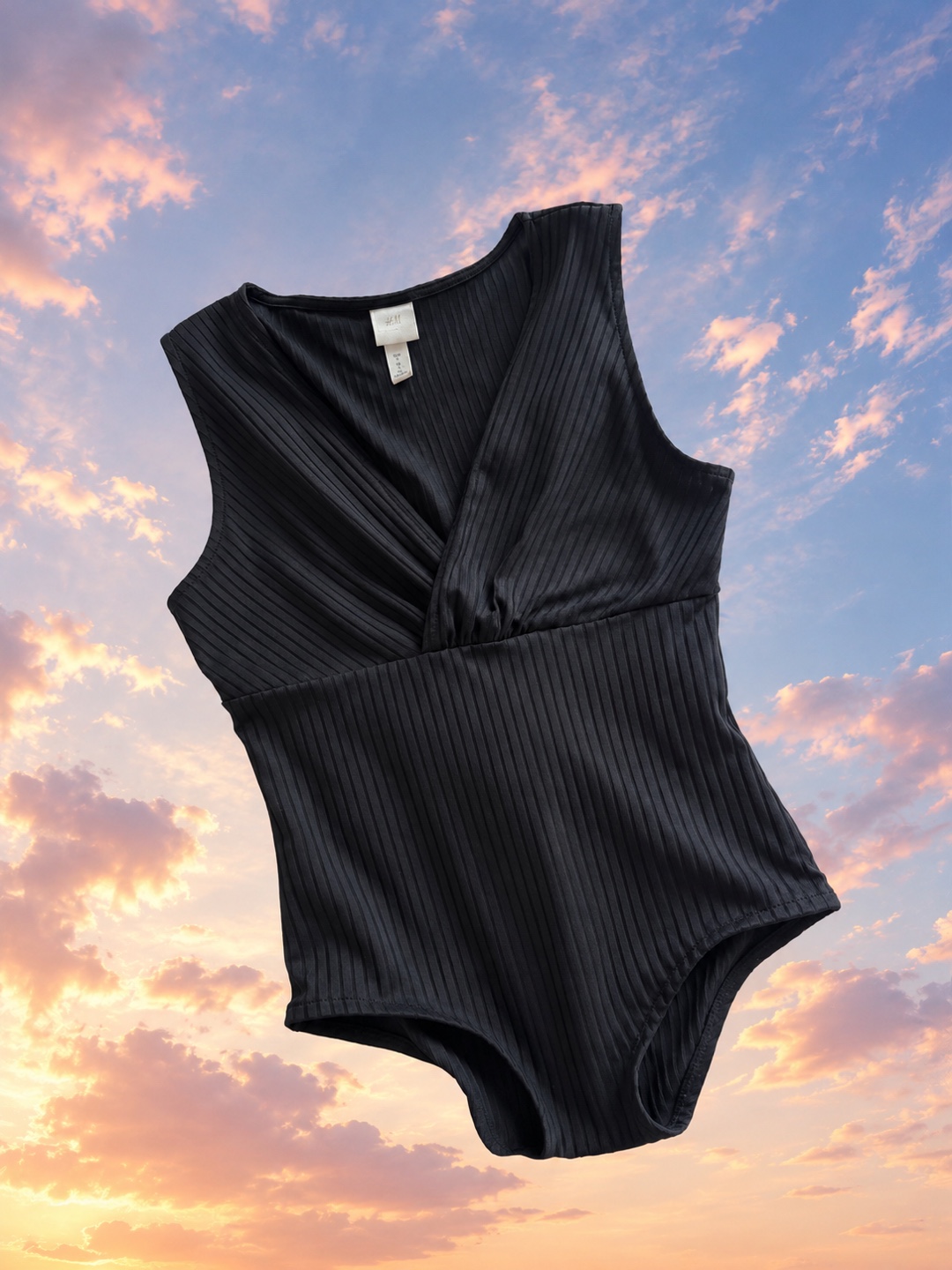 Black H&M Ribbed Bodysuit