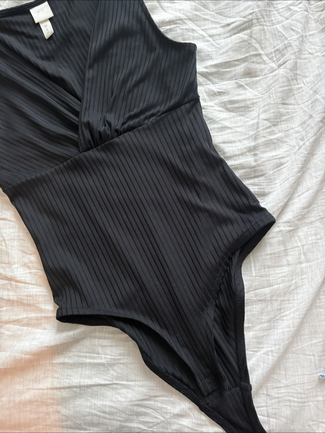 Black H&M Ribbed Bodysuit - photo 3