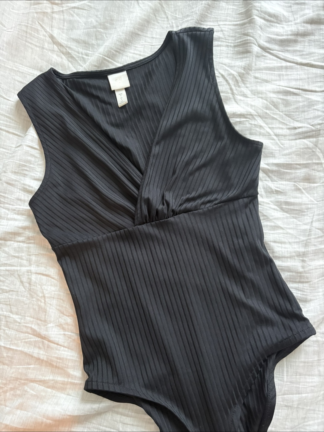 Black H&M Ribbed Bodysuit - photo 2