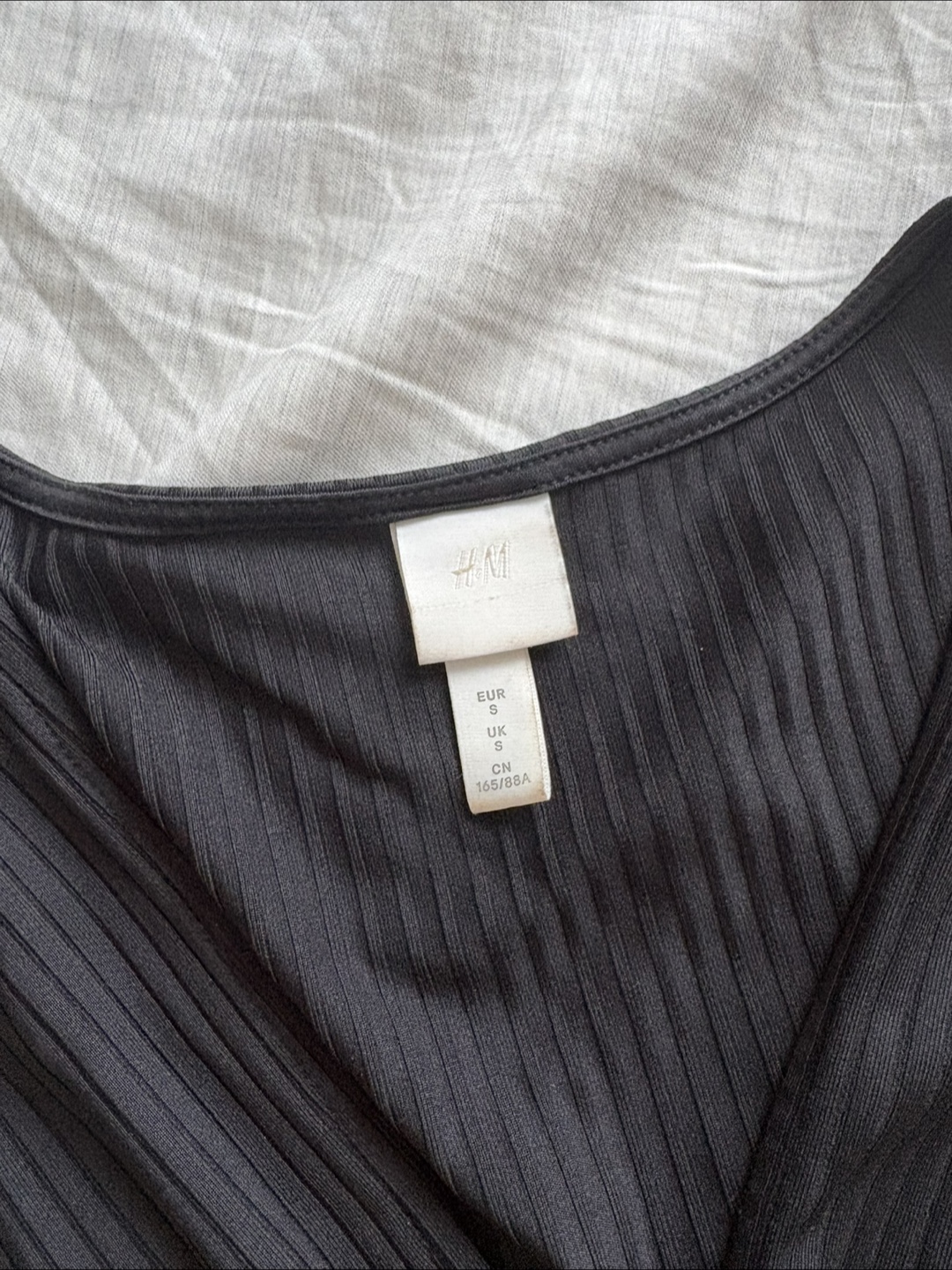 Black H&M Ribbed Bodysuit - photo 4
