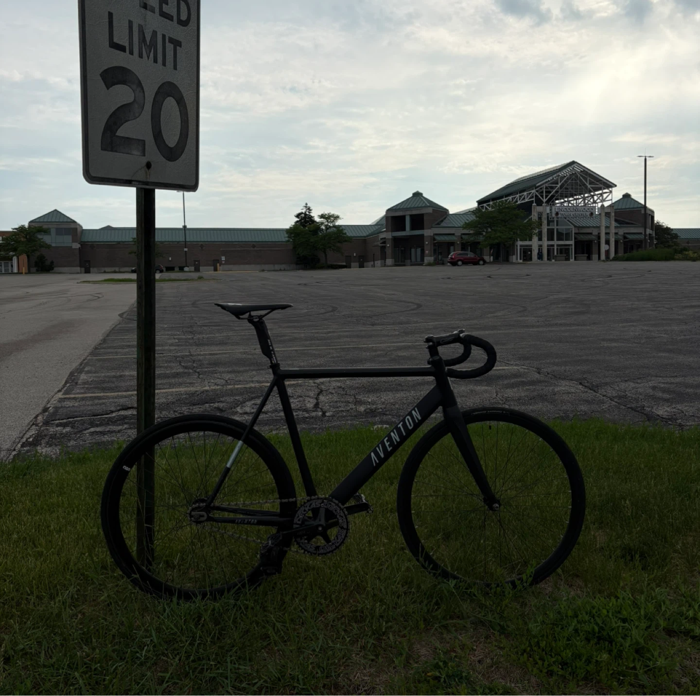 Aventon black Fixed Gear frameset