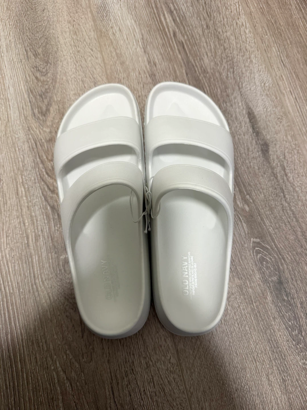 Old Navy White Slides Size 7
