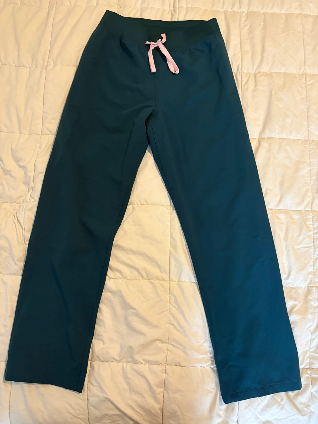 Figs Turquoise Women’s Livingston High Rise Scrub Pant Medium