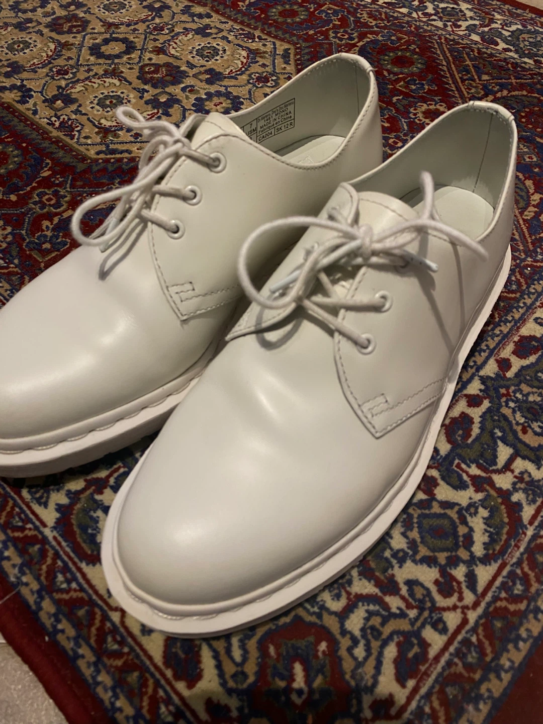 Dr. Martens 1461 Mono White Leather Oxford Shoes