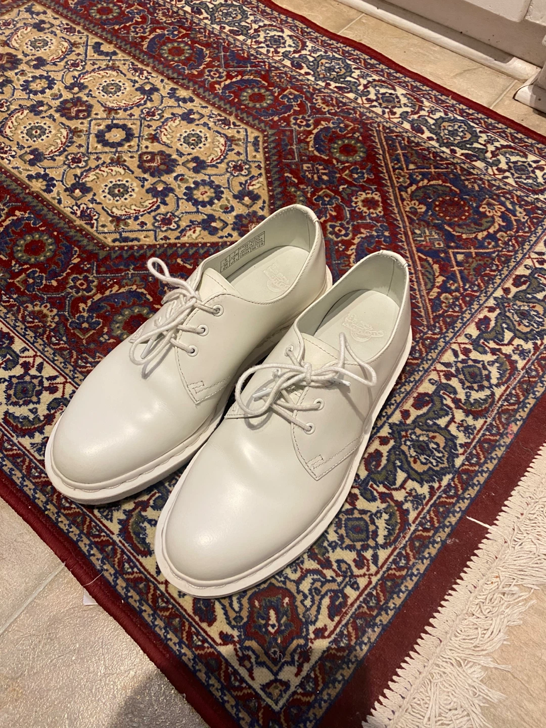 Dr. Martens 1461 Mono White Leather Oxford Shoes - photo 3