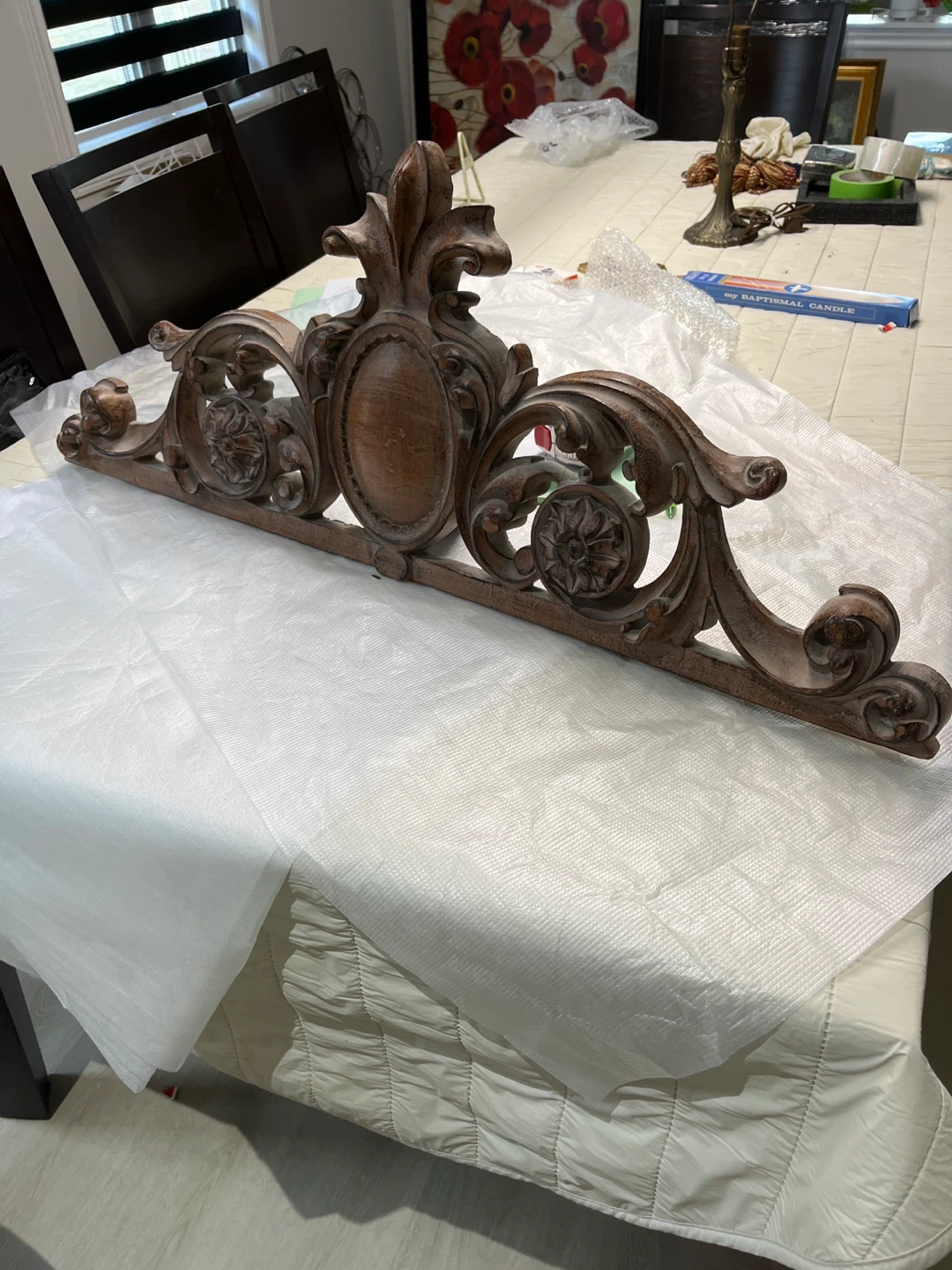Ornate Wooden Decorative Piece