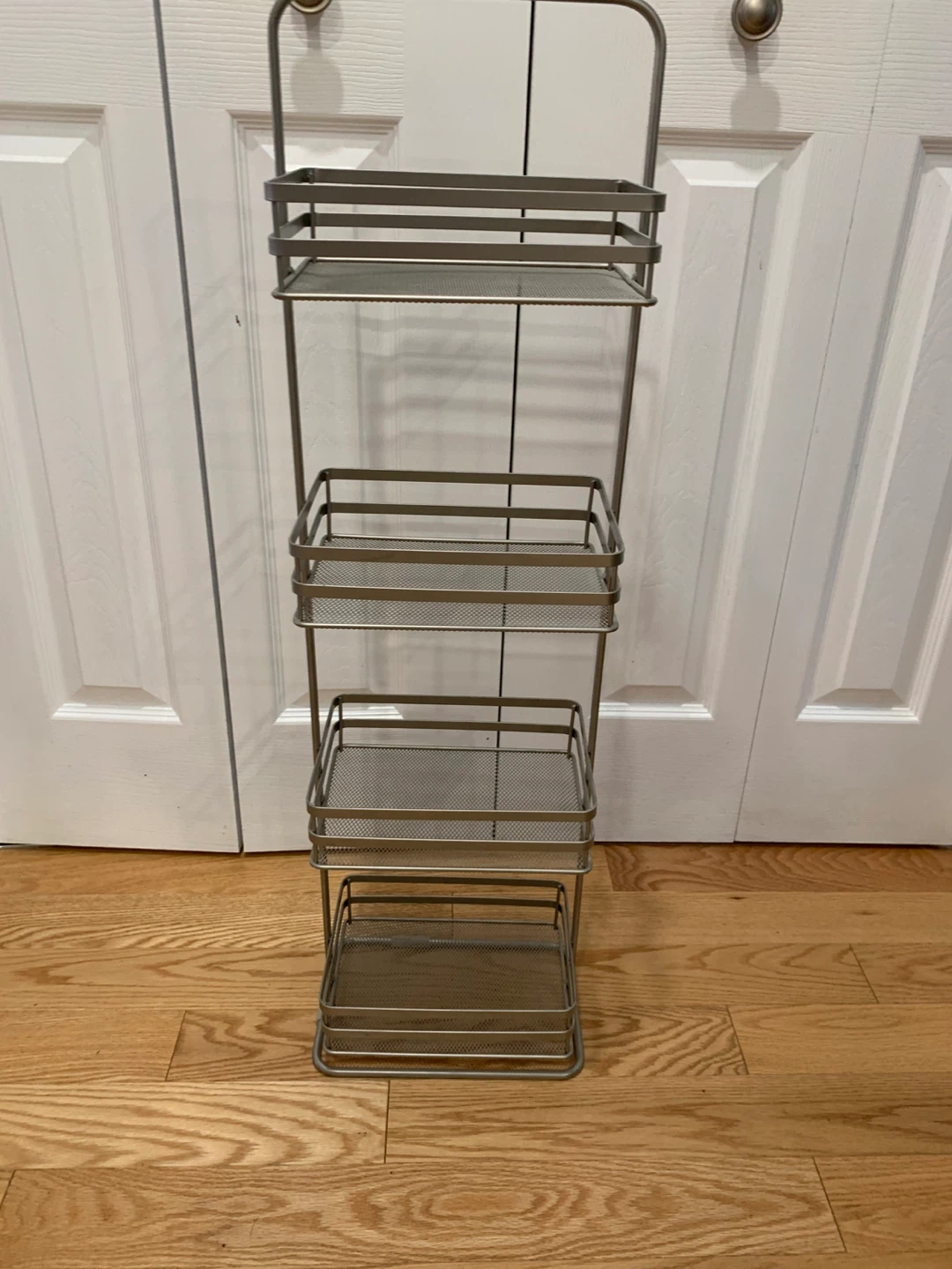 Wire Brushed Nickel Storage Rack - photo 2
