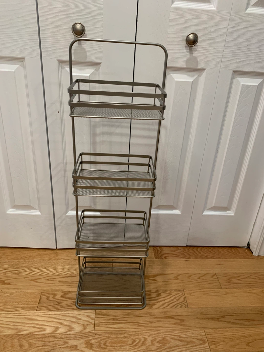 Wire Brushed Nickel Storage Rack - photo 4