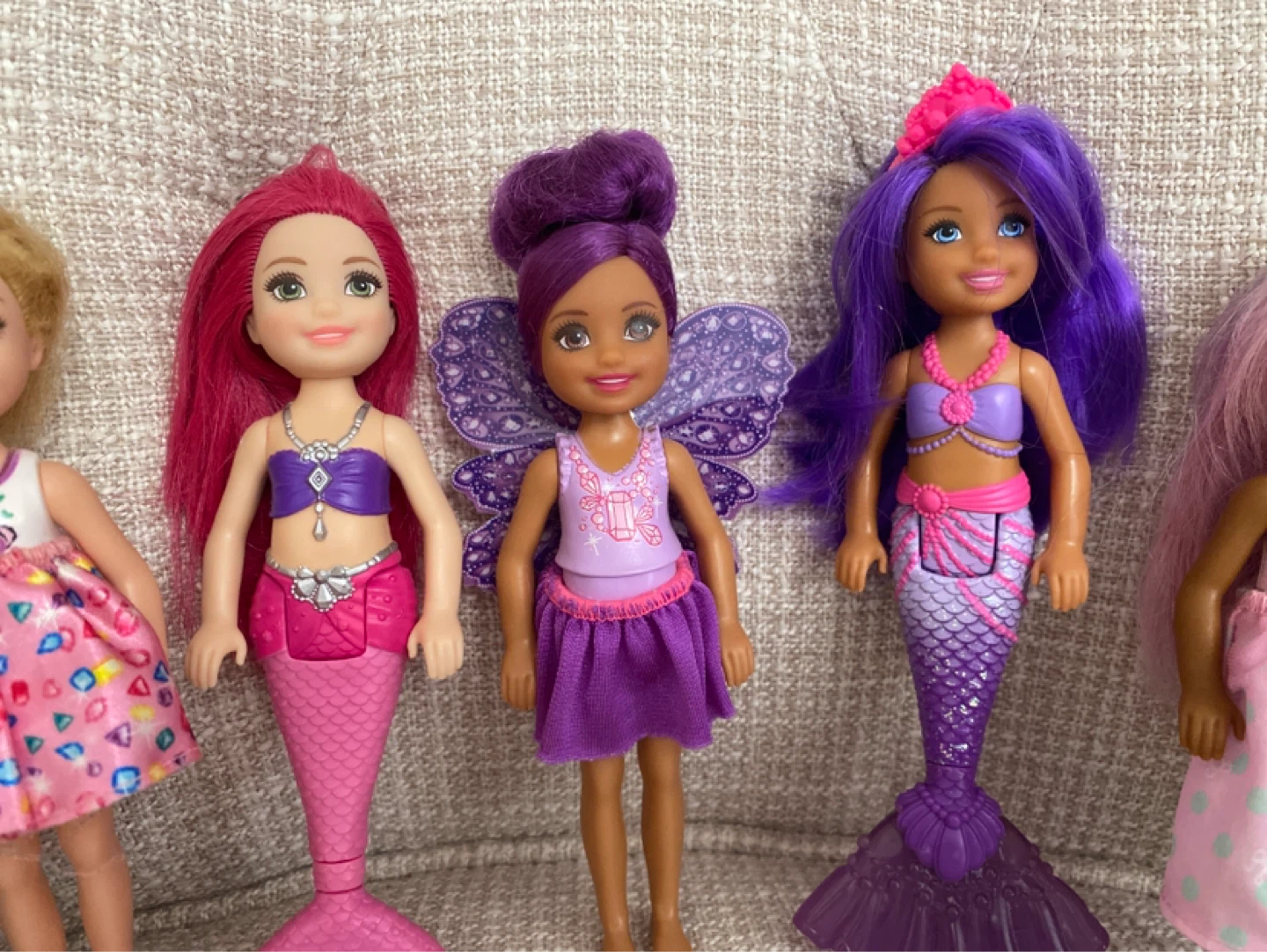 Lot of 8 Barbie Chelsea Dolls, Mermaid and Fairy - photo 3