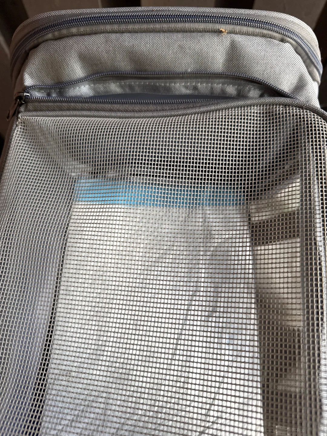 Grey Pet Carrier Bag with Mesh Windows - photo 5