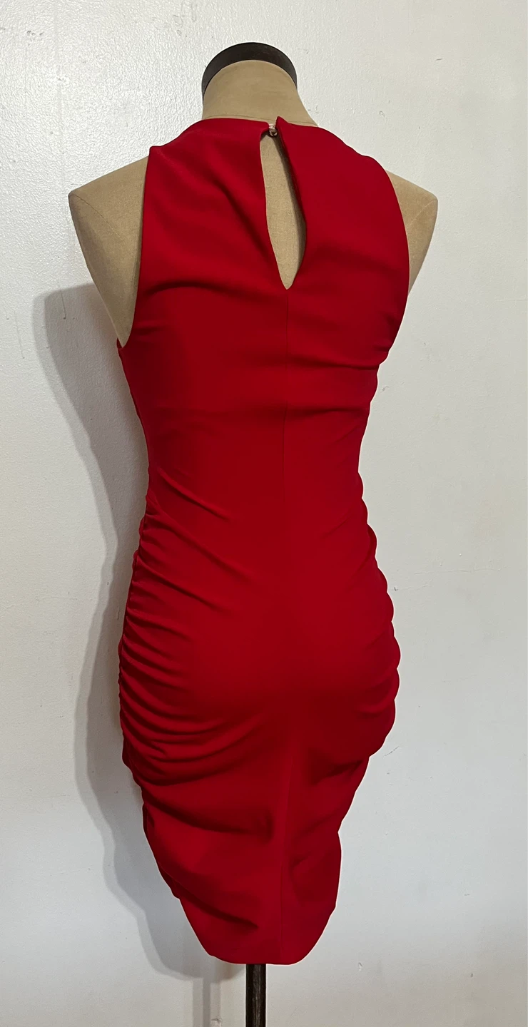 ASOS Women's Red Ruched Knot Detail Mini Dress - US 4 - photo 5