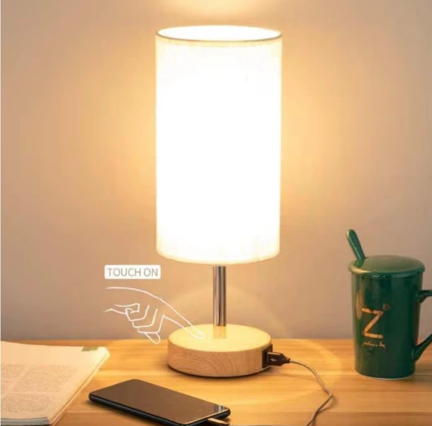 Touch Control Table Lamp with USB Port