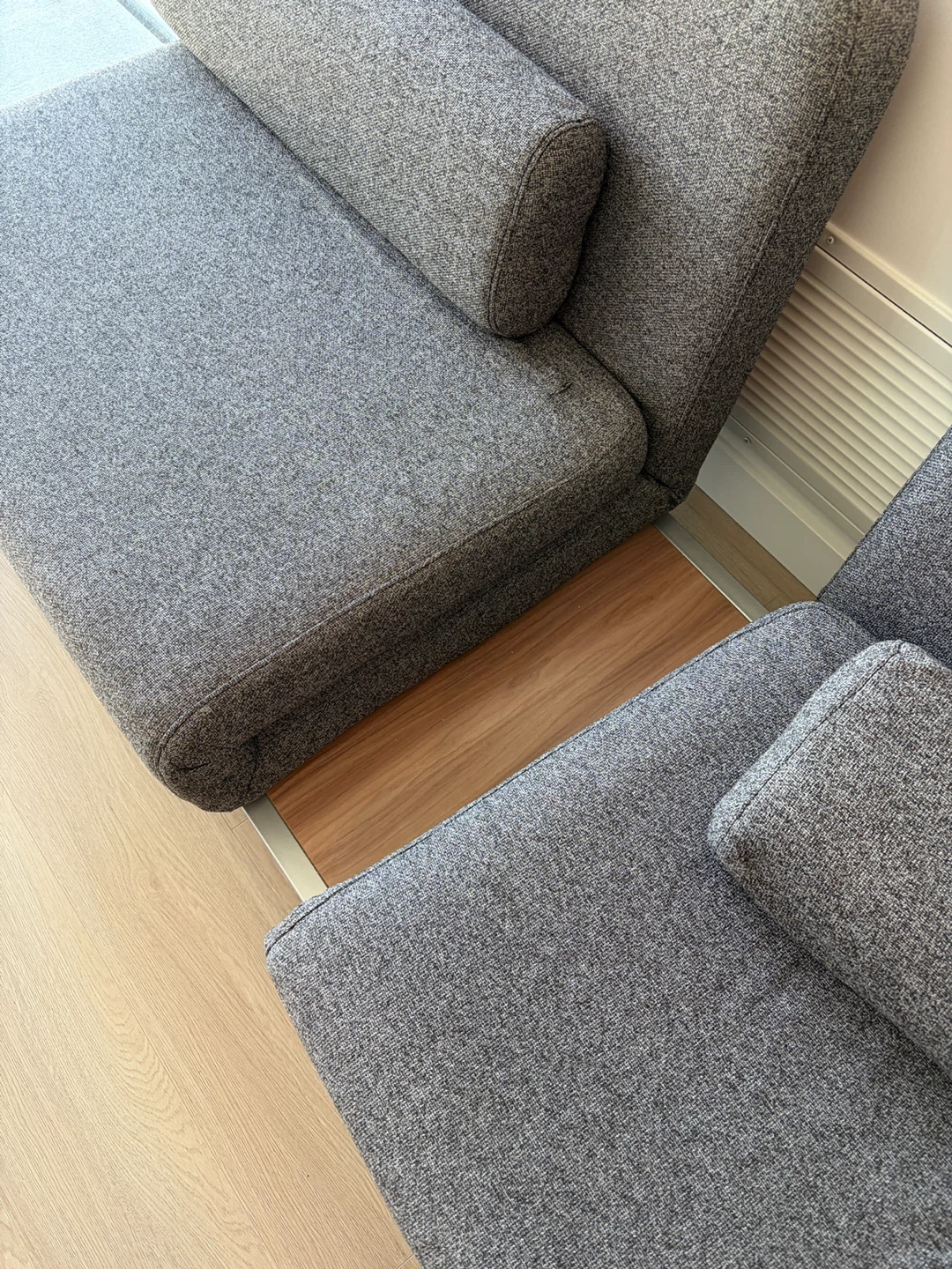 Grey Fabric Sofa bed - photo 3