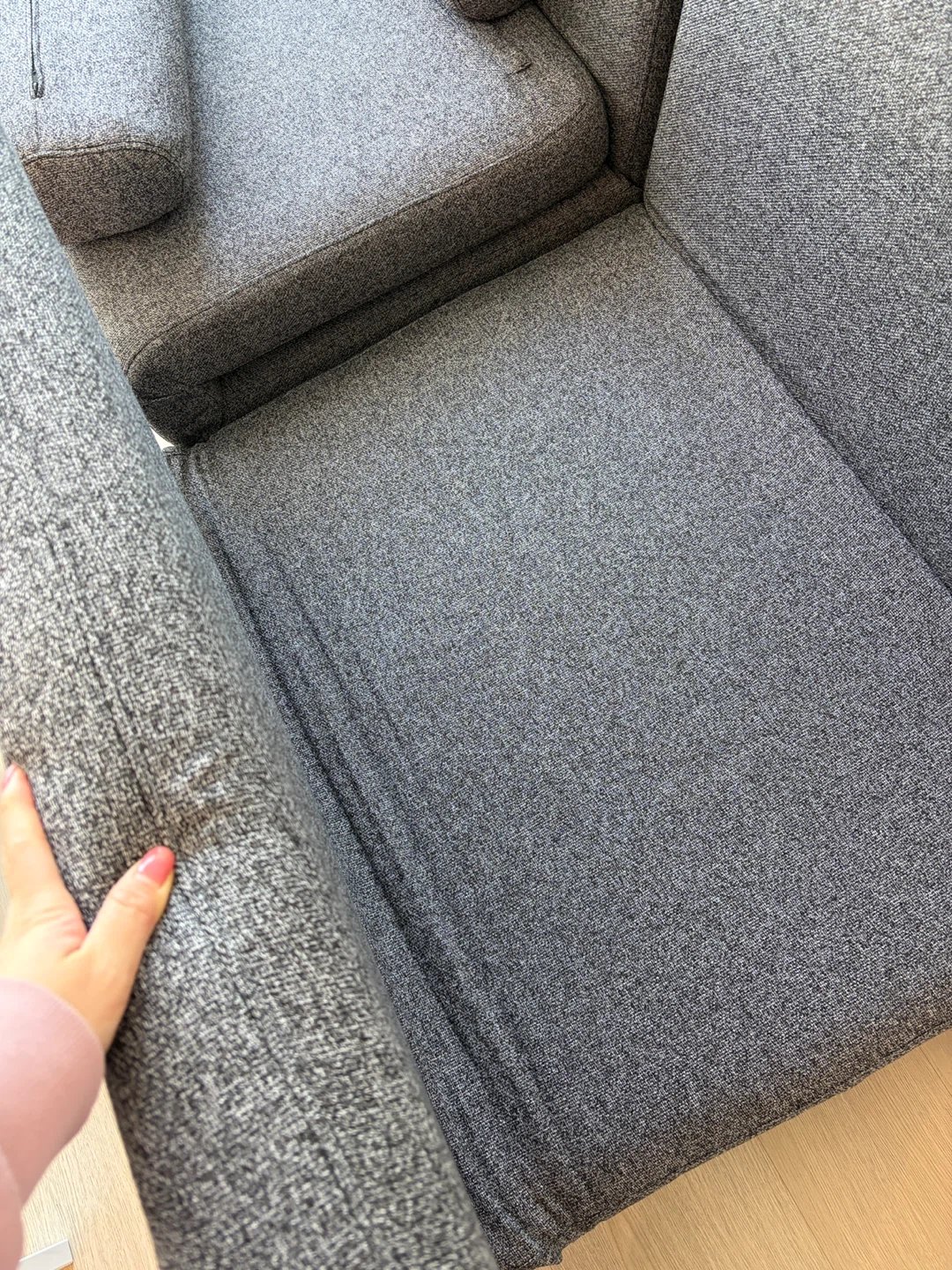 Grey Fabric Sofa bed - photo 5