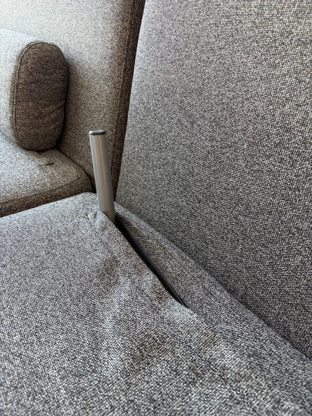 Grey Fabric Sofa bed - photo 4