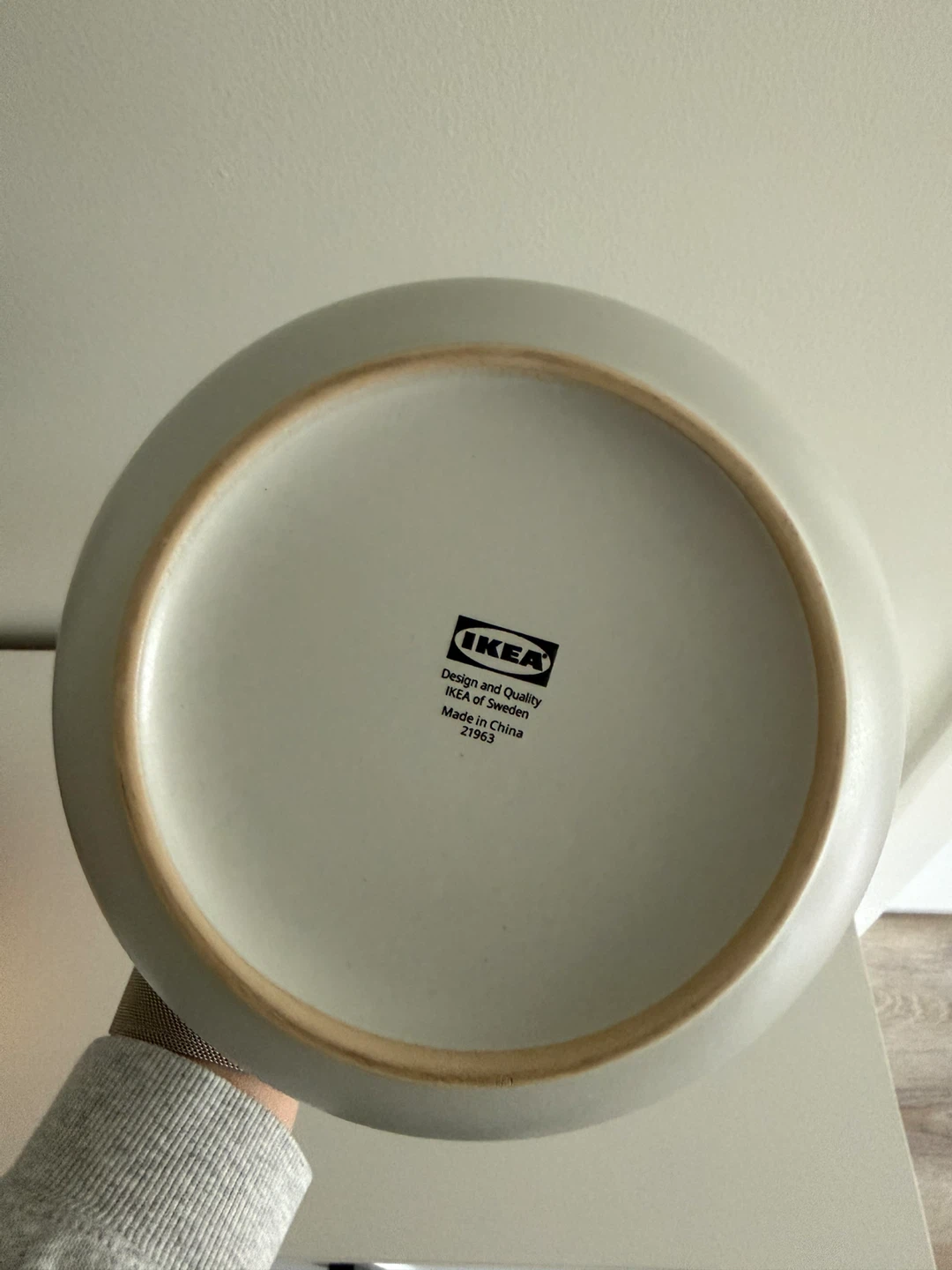 IKEA Grey Ribbed Planter Pot - photo 2