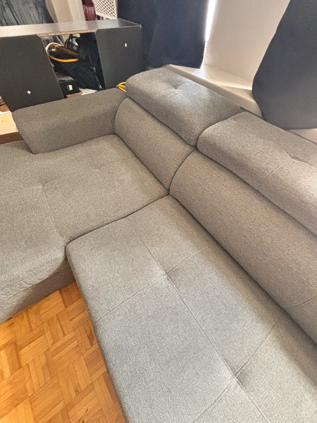 Sectional couch with pull out bed and storage - photo 4