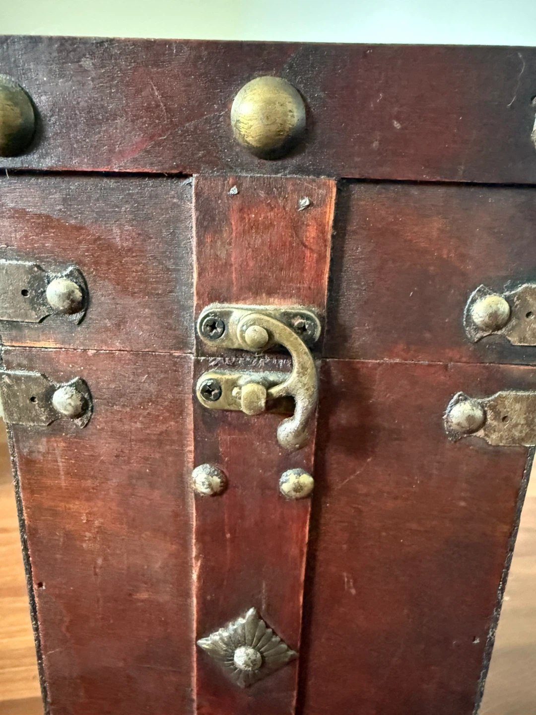Wooden Trinket Box with Metal Accents - photo 4