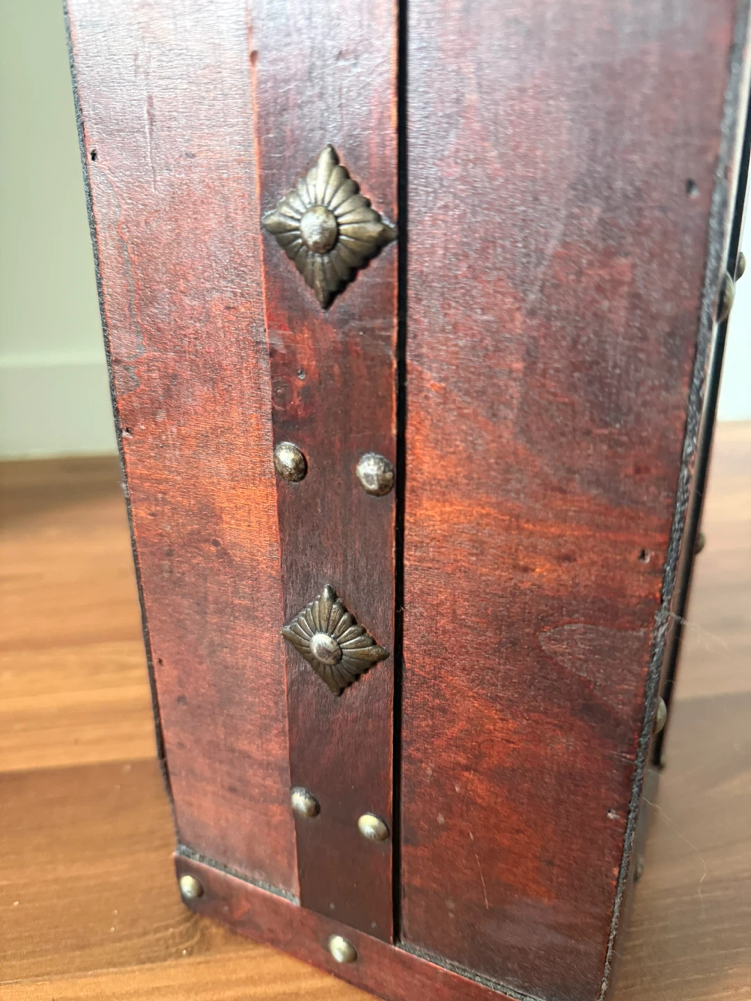 Wooden Trinket Box with Metal Accents - photo 2