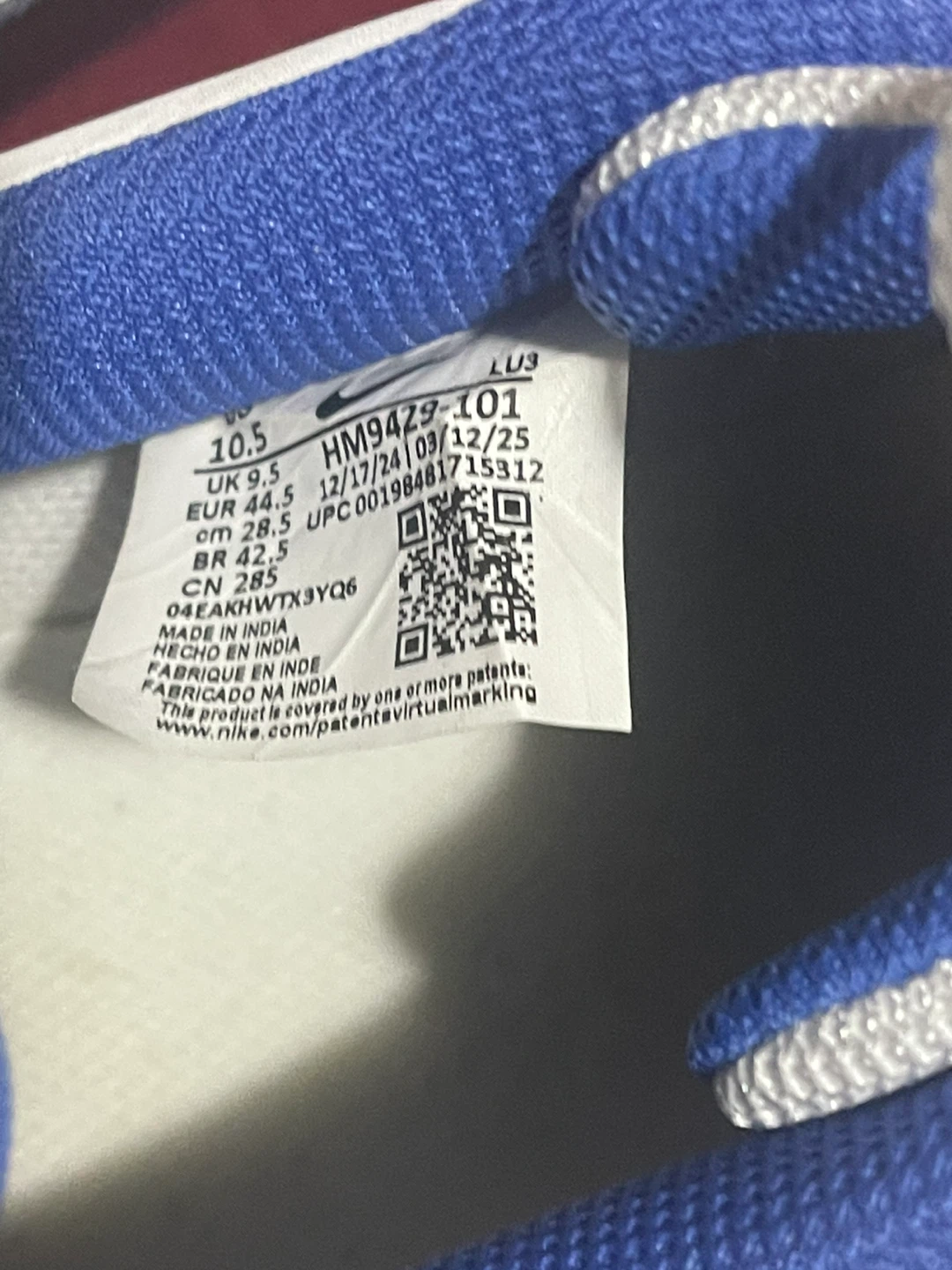 Nike Court Vision Low White Blue Sneakers - photo 4