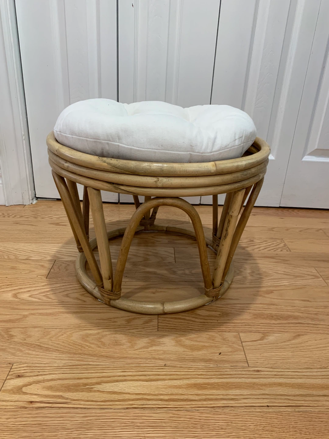 Bent Wood Stool with Cushion - photo 2