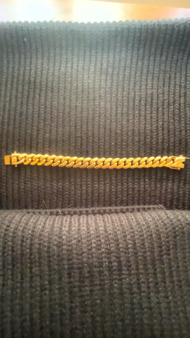 18K Gold Cuban Link Bracelet