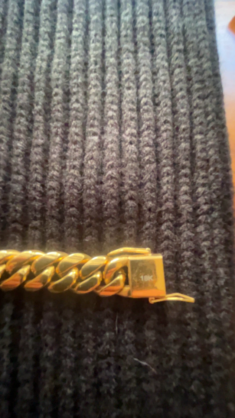 18K Gold Cuban Link Bracelet - photo 3