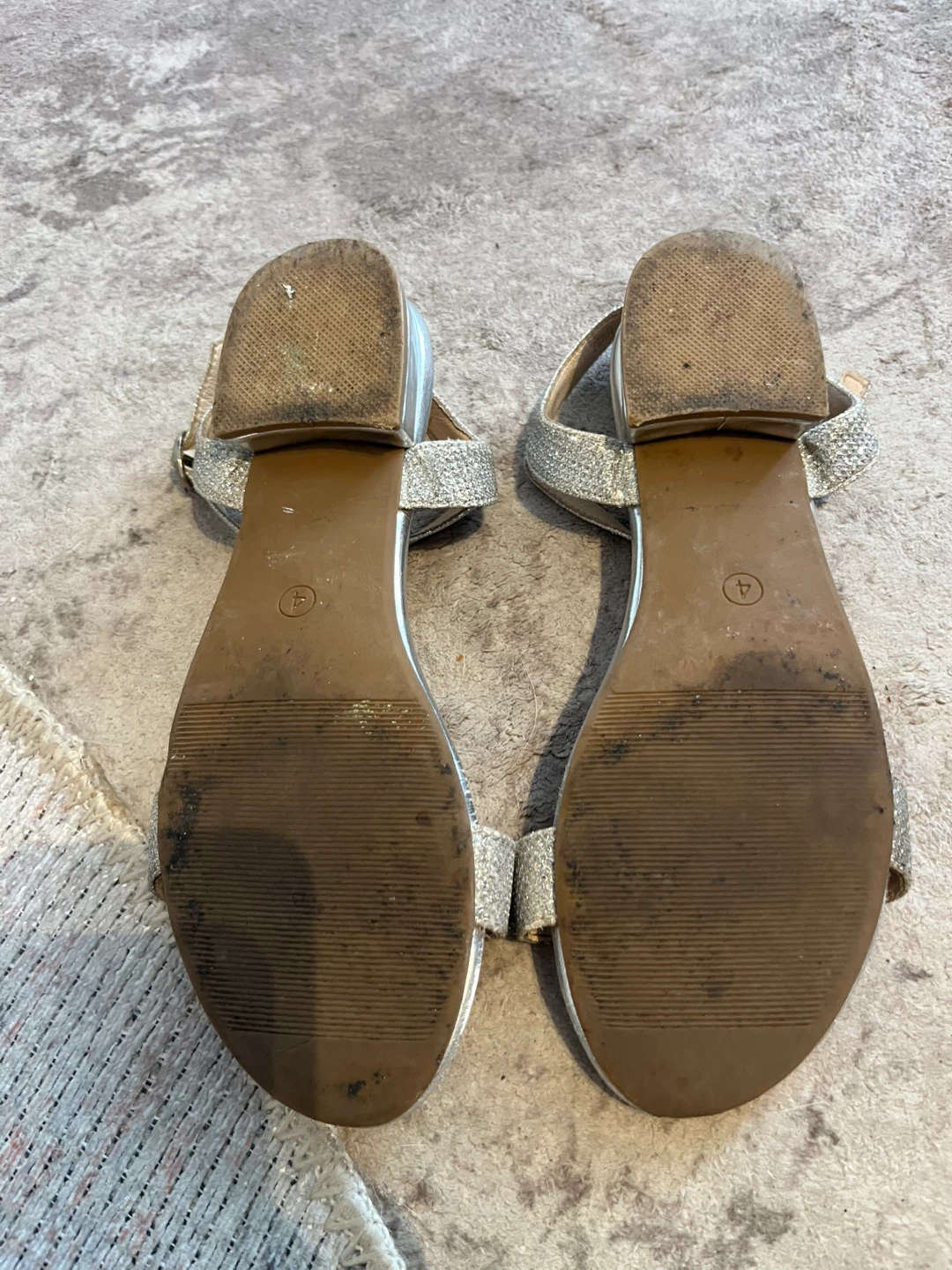 Silver Glitter Sandals - photo 3