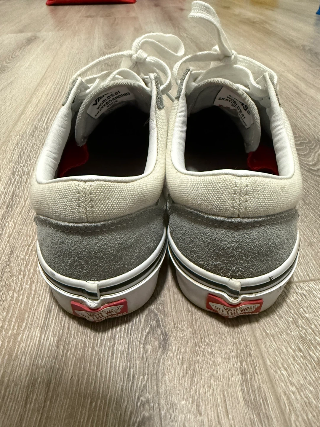 Vans Old Skool Skate Shoes Grey White - photo 3