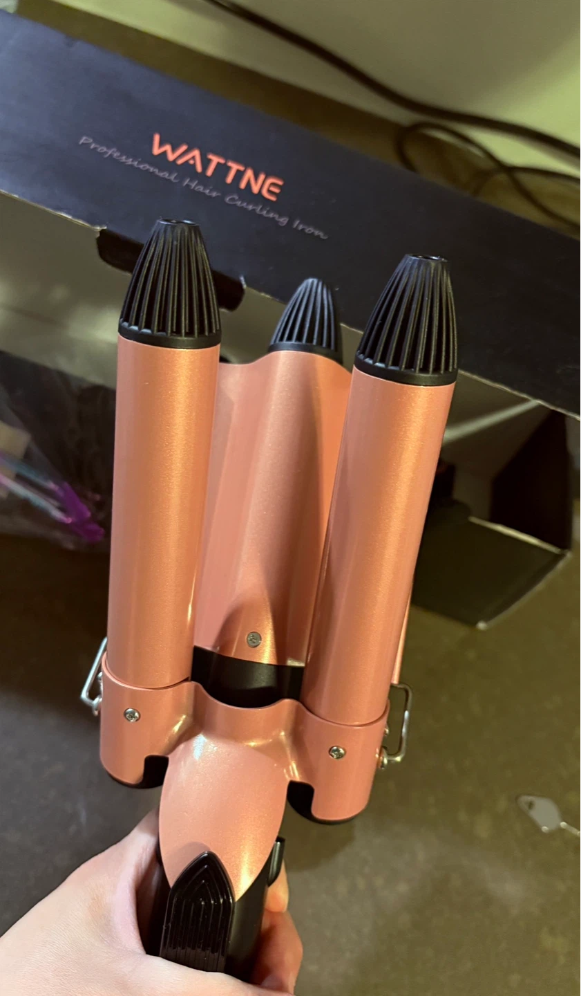 WATTNE 3 Barrel Curling Iron New - photo 2