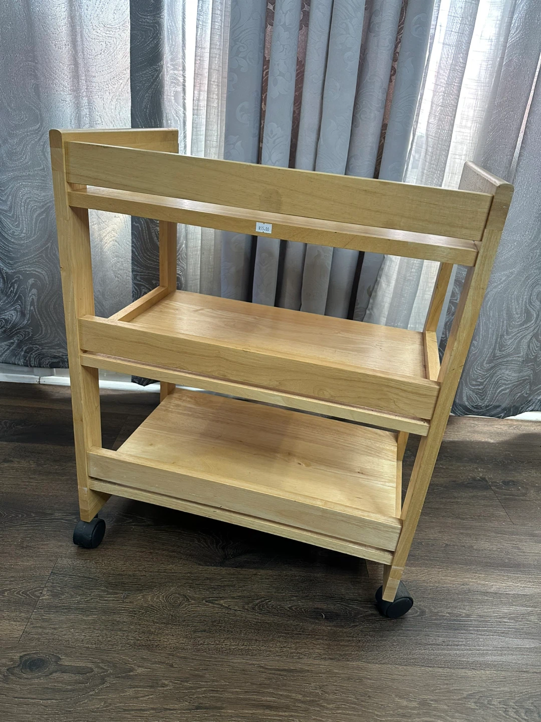 Wooden 3-Tier Rolling Cart - photo 5