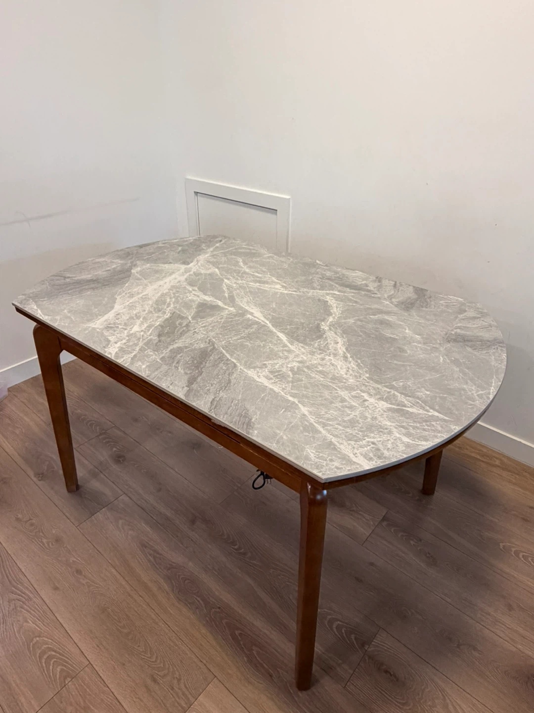 Extendable Dining Table with Marble Top - photo 2