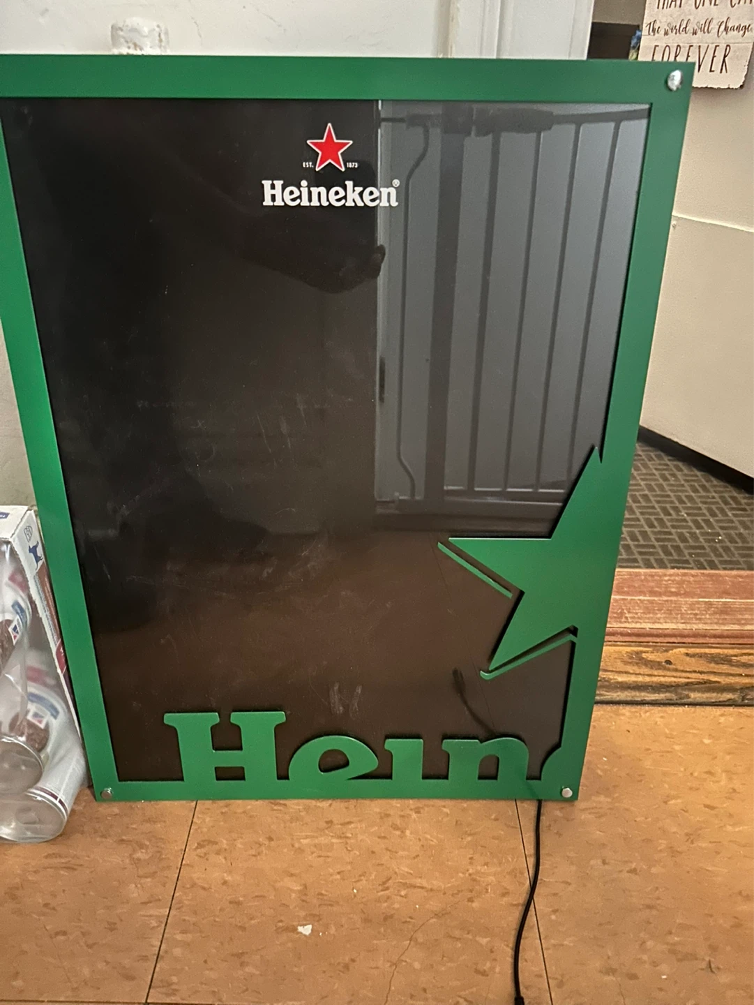 Heineken Mirror with Soccer Ball Design