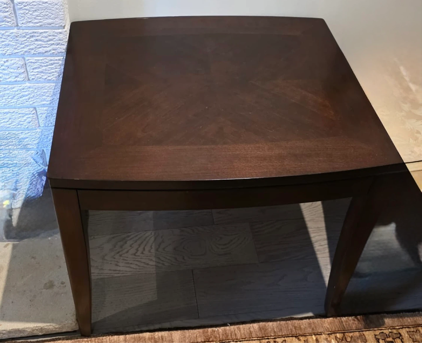 Dark Wood coffee table with two Side Tables - photo 3
