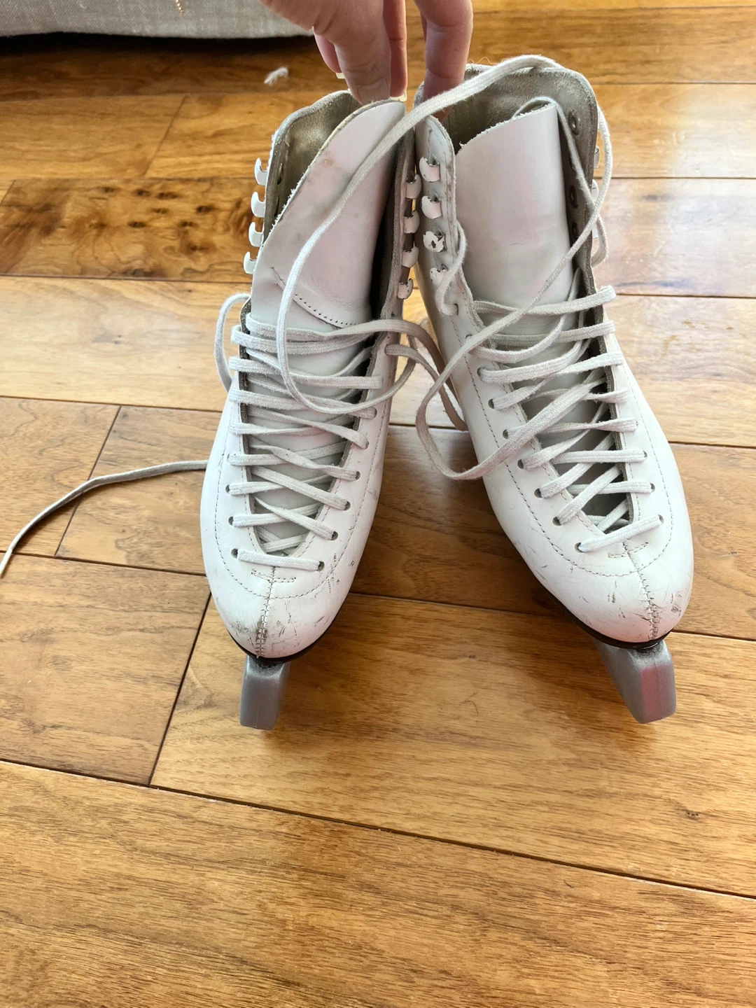 Figure Skates + Helmet/Protective Gear for Sale