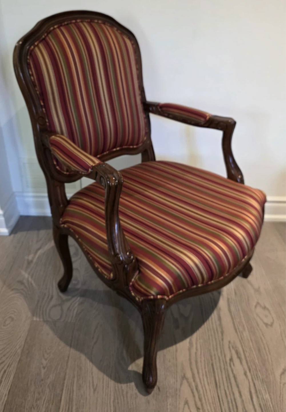 Striped Accent Armchair - photo 2