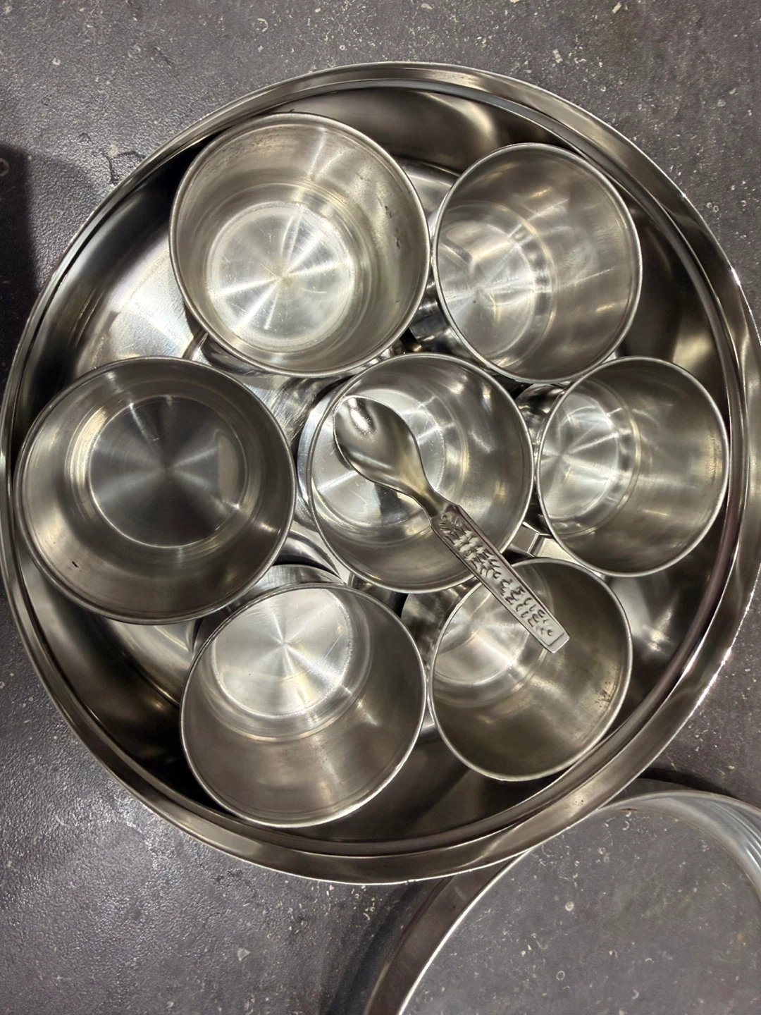 Stainless Steel Spice Box with Spoon