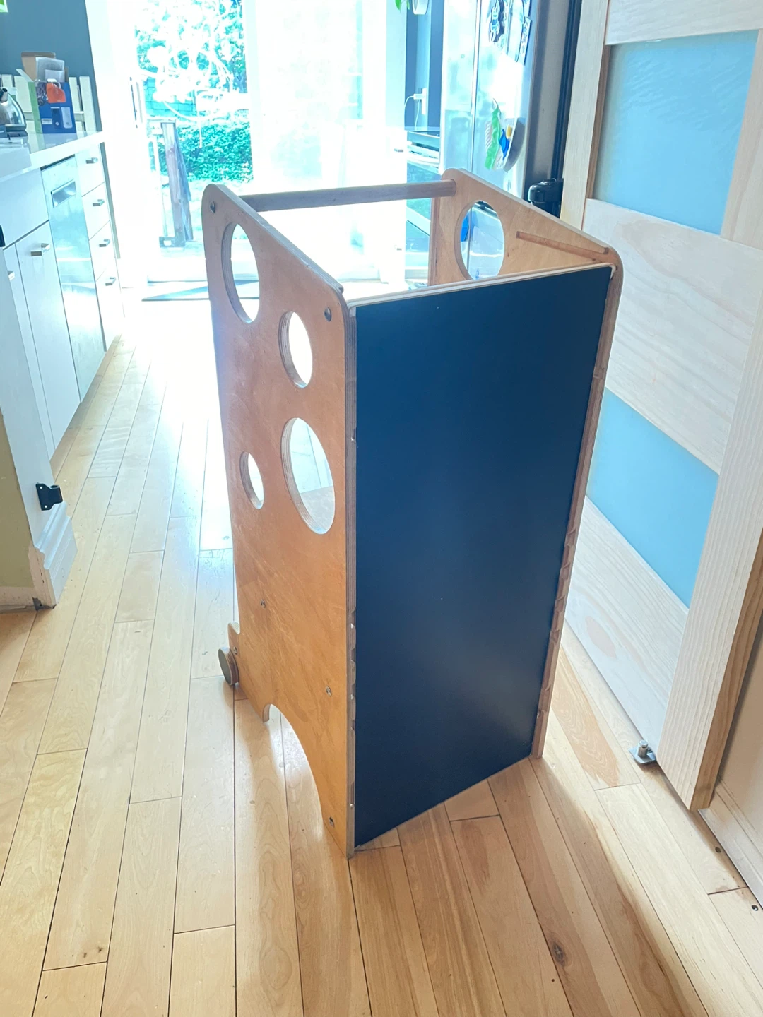 Montessori Learning Tower with Slide and Blackboard - photo 2