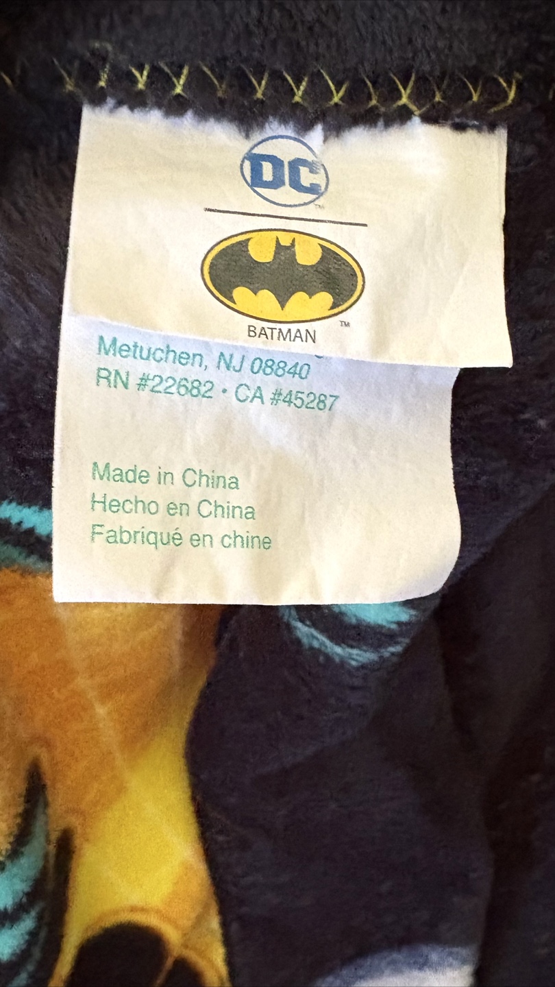DC Comics Batman Fleece Throw Blanket - LIKE BRAND NEW - photo 3