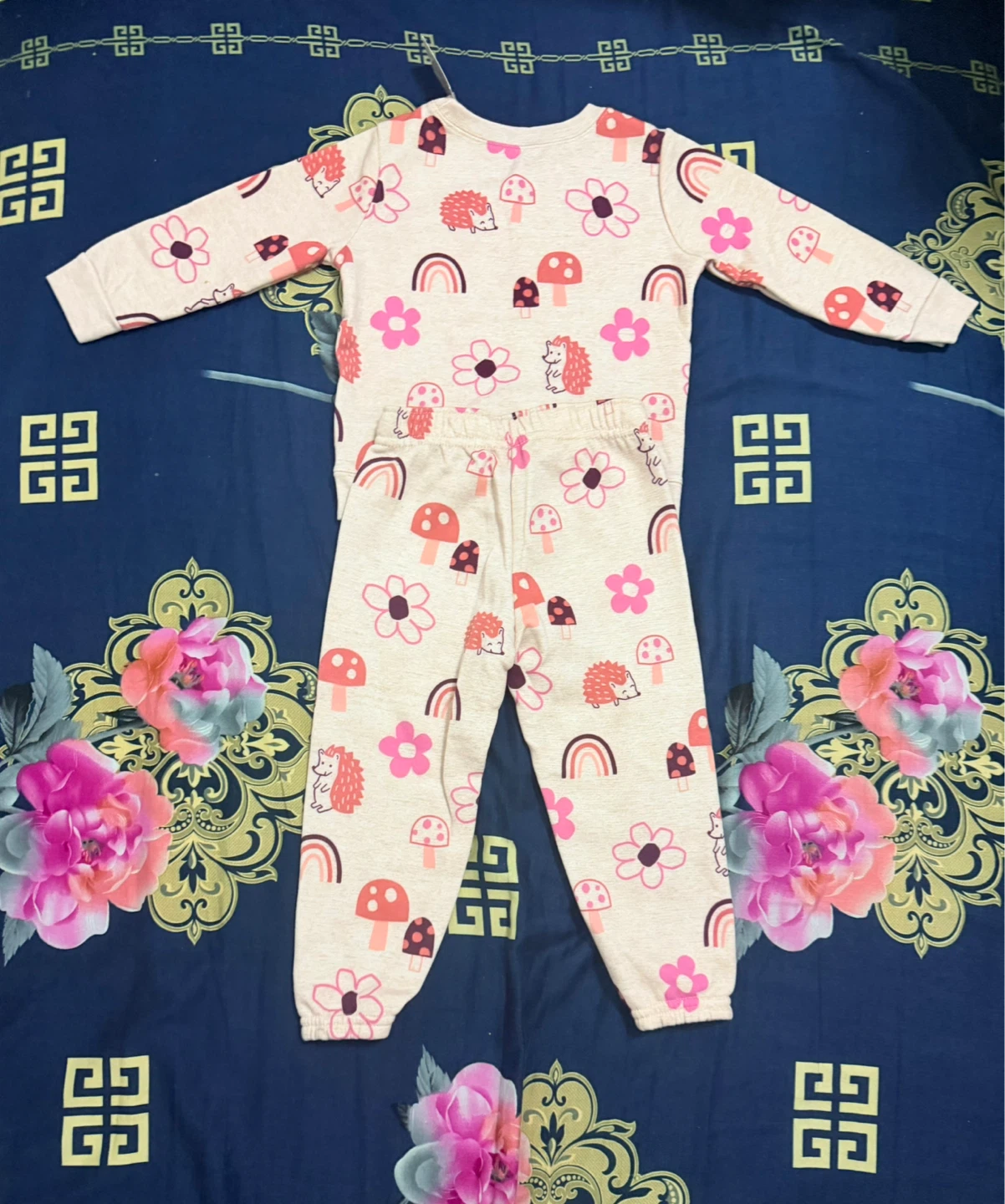 Baby Pajama Set - Rainbows & Hedgehogs - photo 3