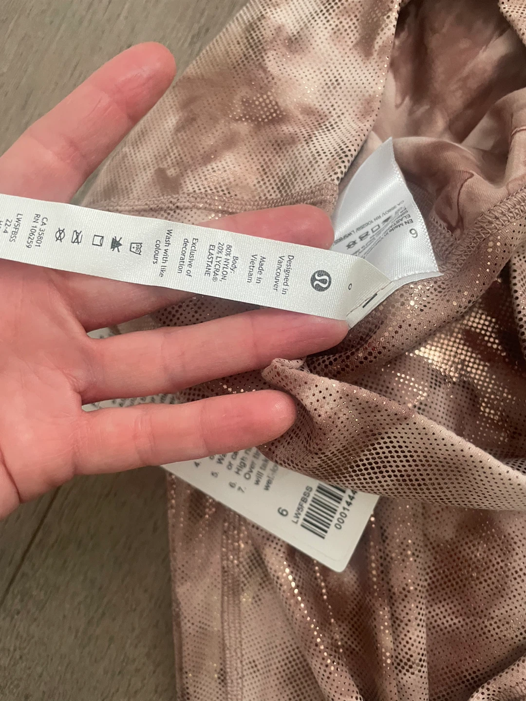 NEW! Lululemon Align HR Pants 25" Shiny Rose Gold Size 6 - photo 4
