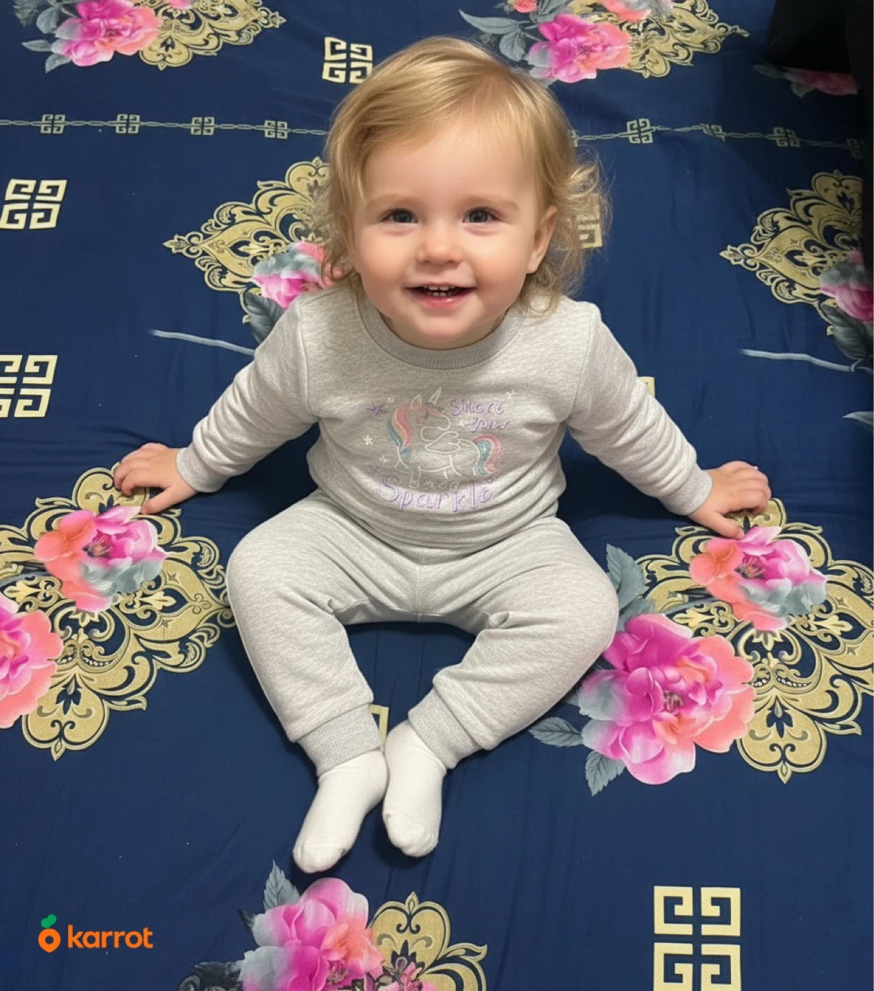 Girls Unicorn Sparkle Sweatshirt & Pants Set