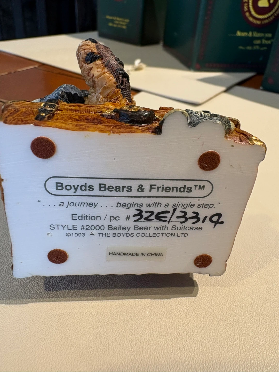 Boyds Bears “Bailey Bear with suitcase” - photo 2