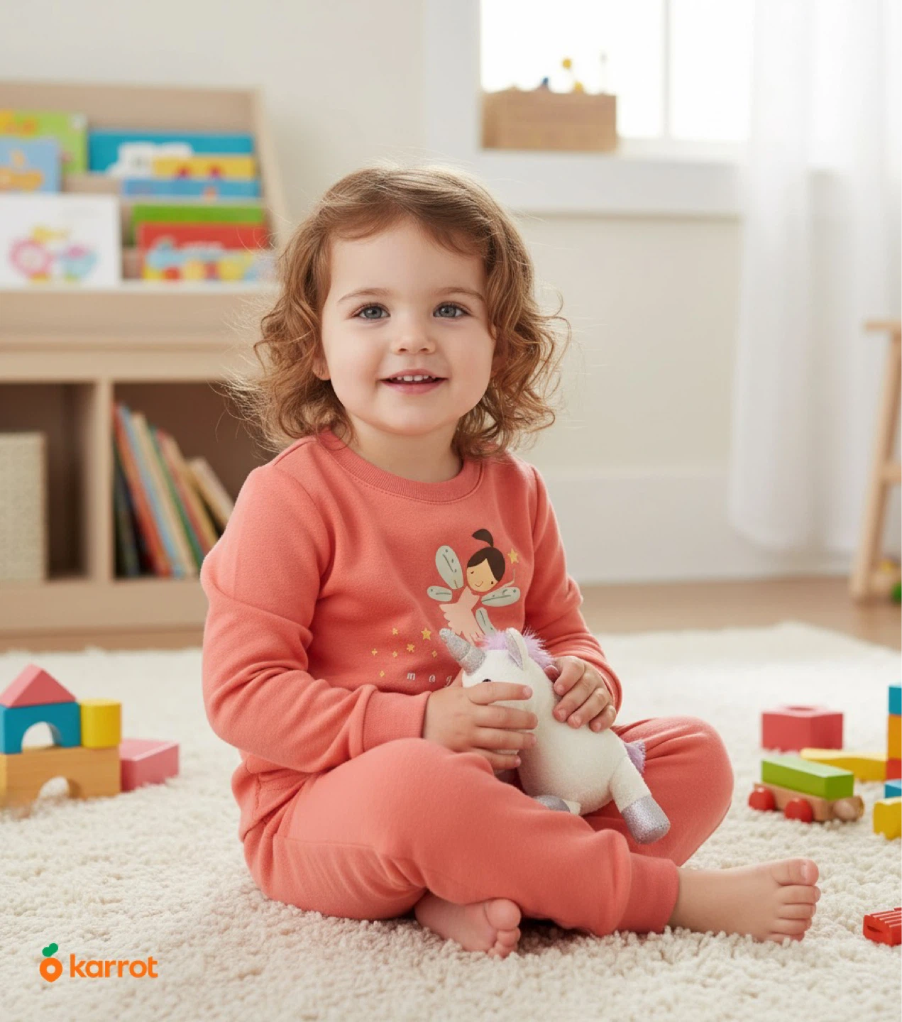 Cat & Jack Toddler Girls Fairy Pajama Set