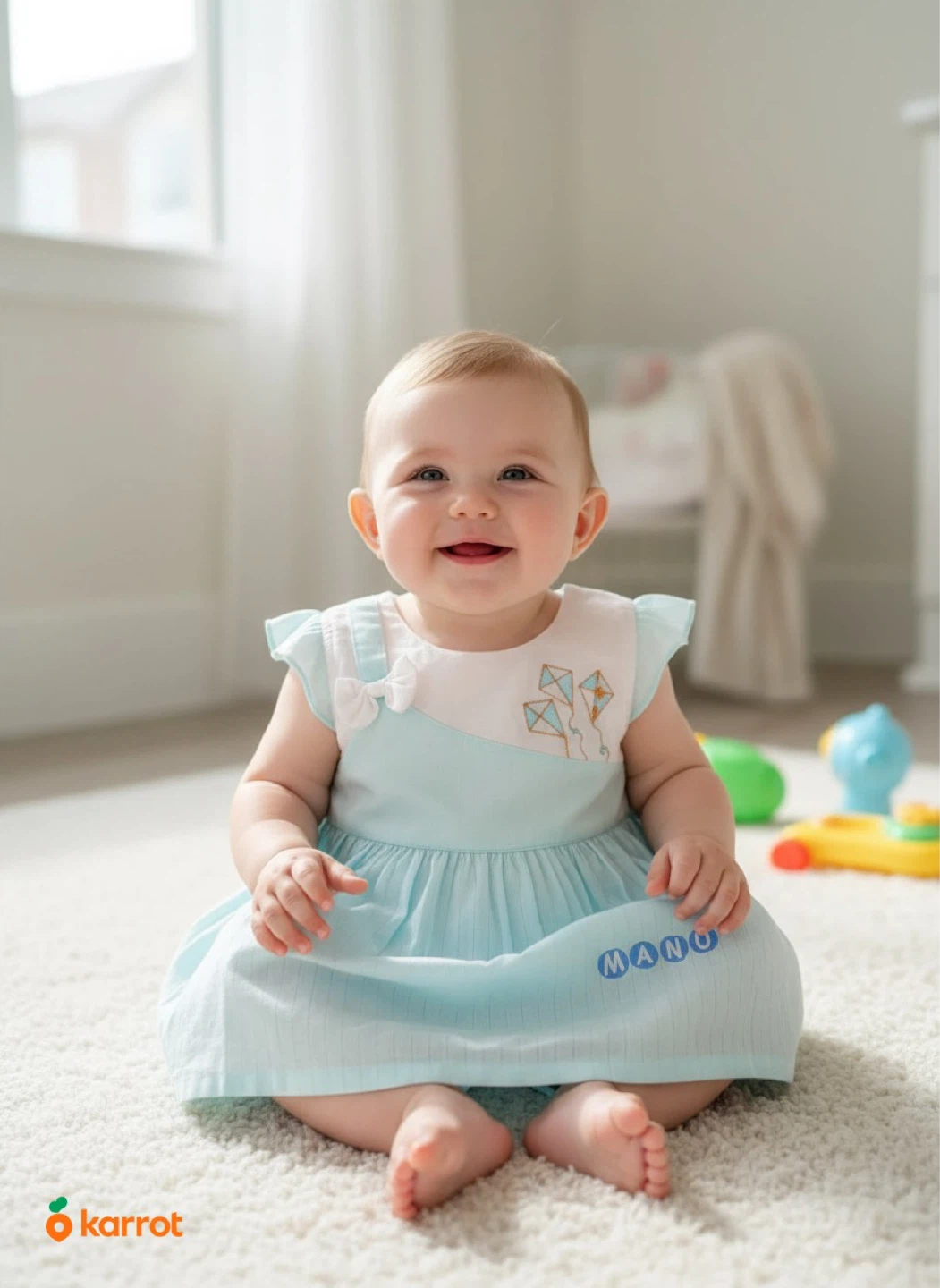 Baby Girl Dress and Shorts Set